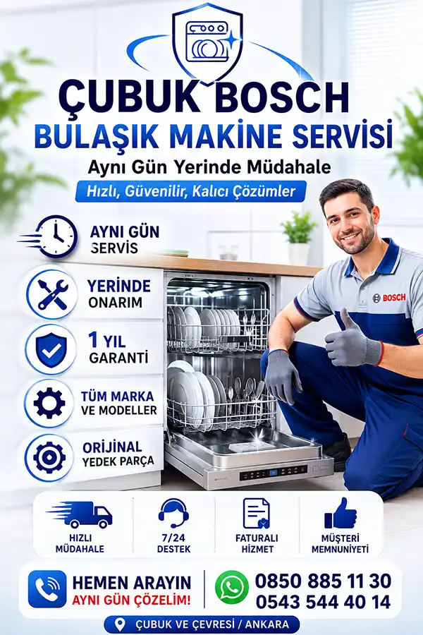 Çubuk Bosch Bulaşık Makine Servisi