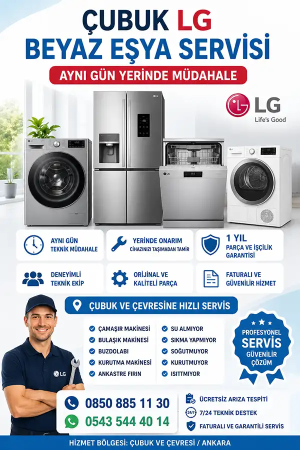 Çubuk LG Beyaz Eşya Servisi