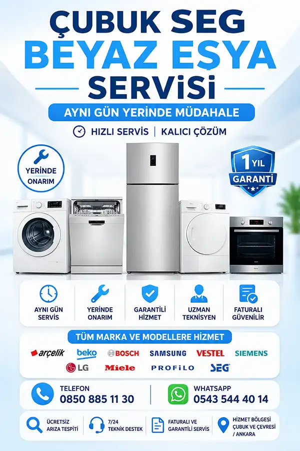 Çubuk Seg Bulaşık Makine Servisi