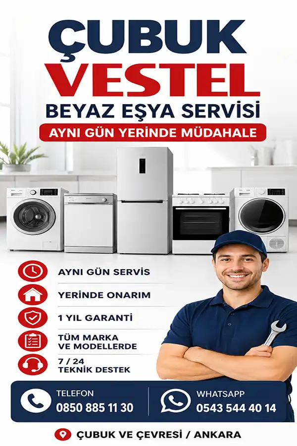 Çubuk Vestel Buzdolabı Servisi